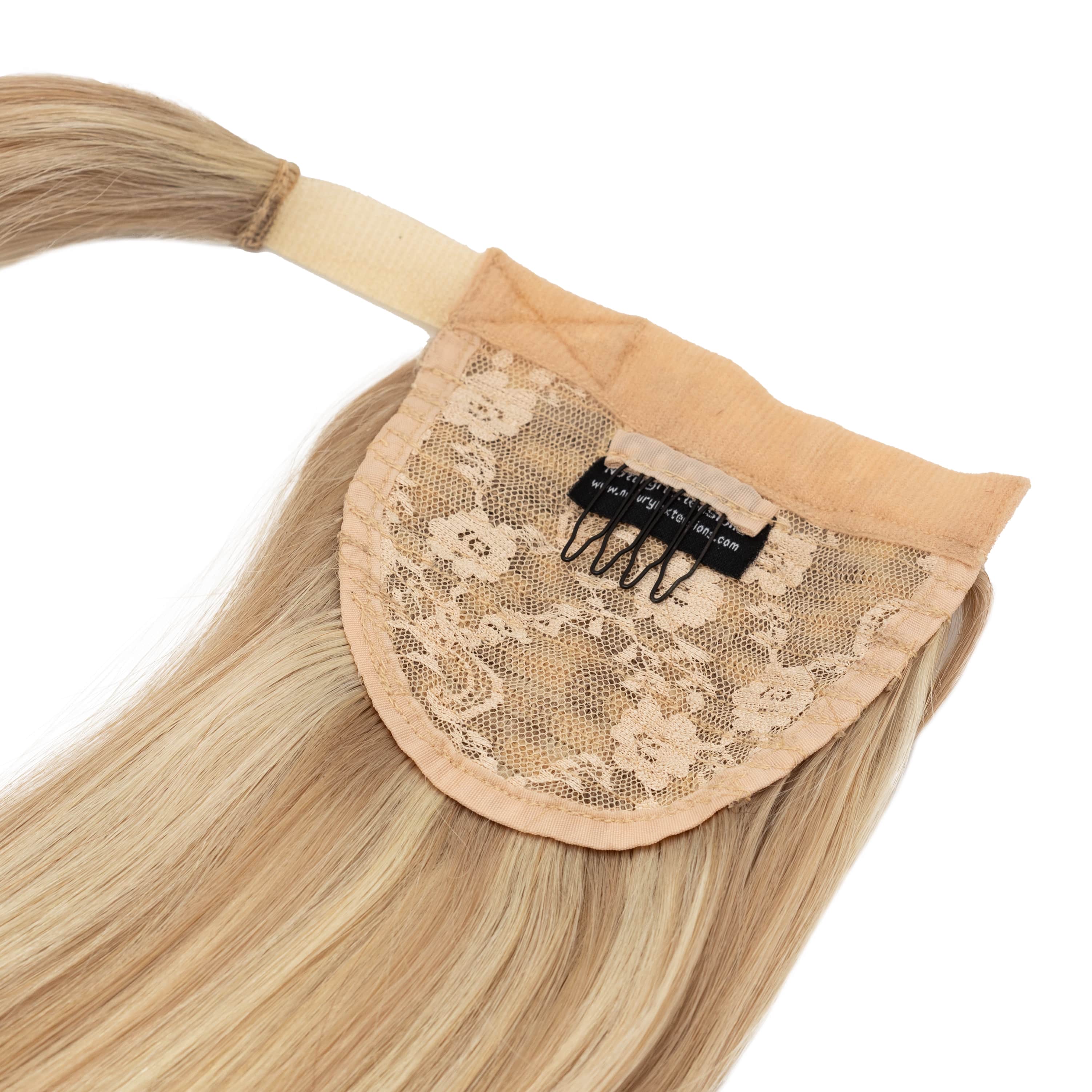 Clip-In Human Hair Ponytail Extension - Luscious Blonde