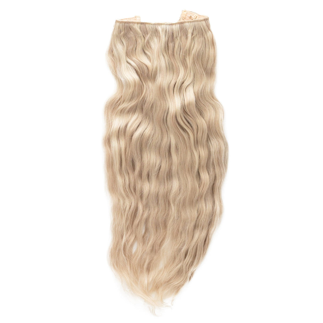 Beach Wave Remy Human Hair Invisible Wire Extension - Platinum Blonde Balayage Naturyl Extensions