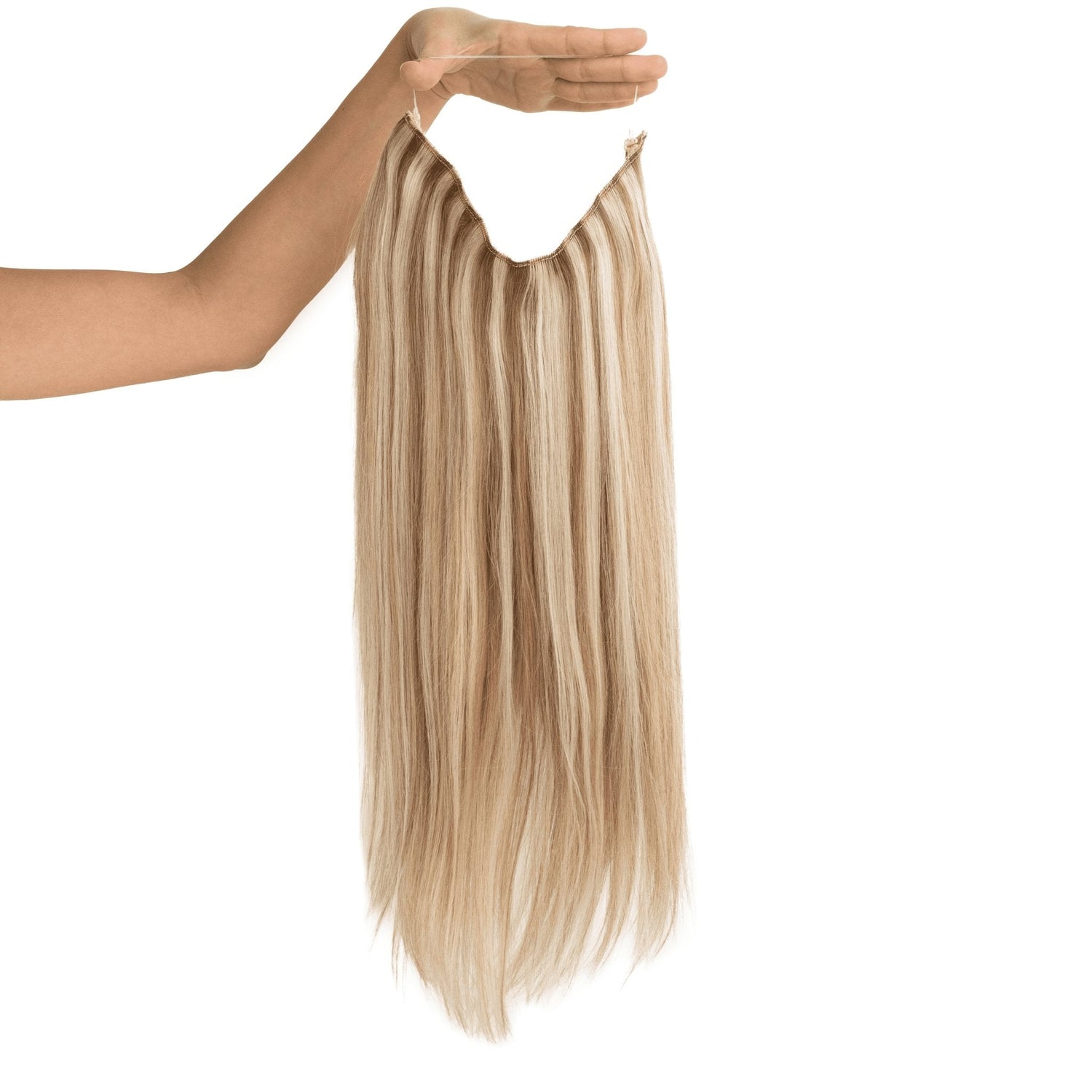 Invisible Wire Human Hair Extension - Mixed Blonde Naturyl Extensions